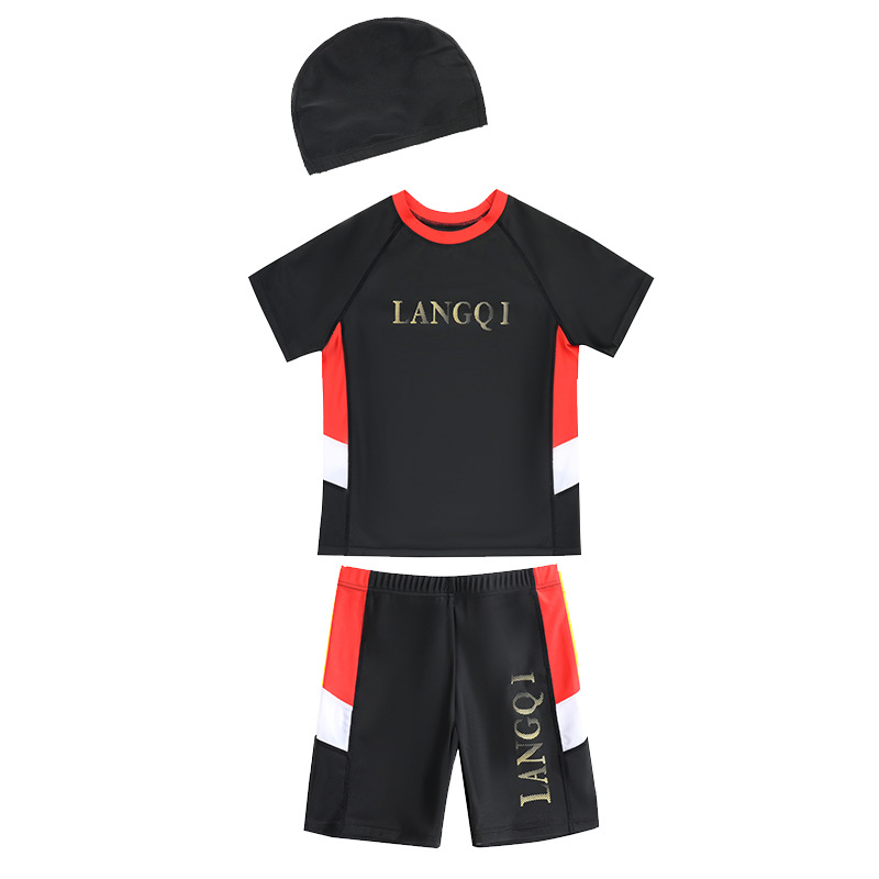 Children's Swimwear Boys Swimming Suit Big Children's Hot Spring Swimming Trunks Suit Sunscreen Quick-drying Swimming Trunks Suit Wholesale