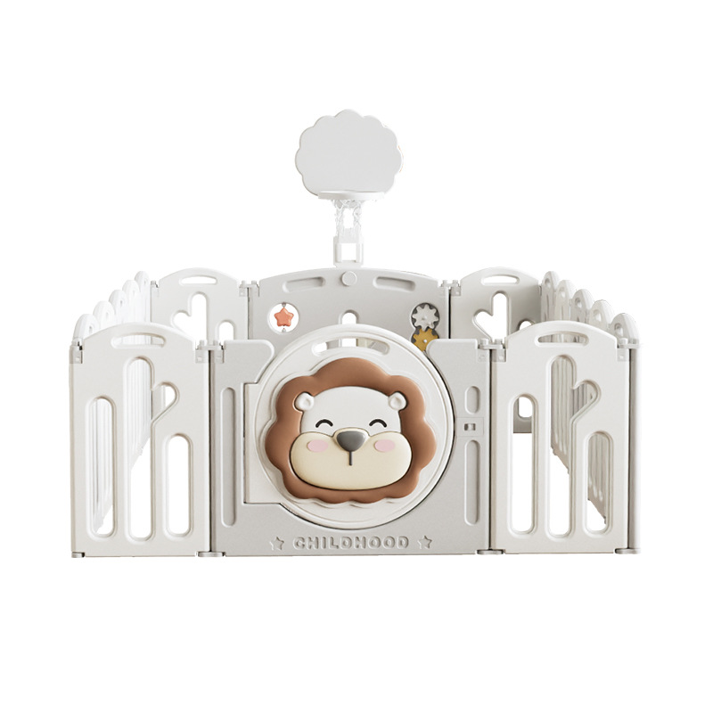 Foreign trade lion baby game fence folding ground baby indoor fence toddler game fence crawling mat