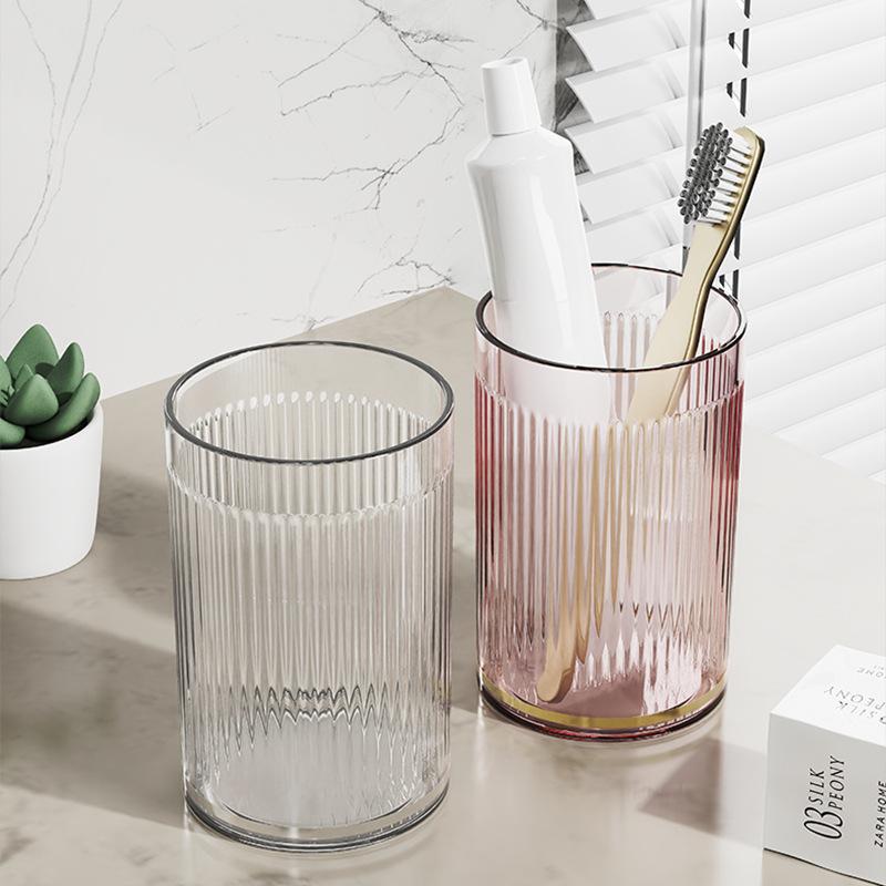 Mouthwash cup couple toothbrush cup children's washing cup transparent toothpaste toothbrush storage box household light luxury toothpaste cup