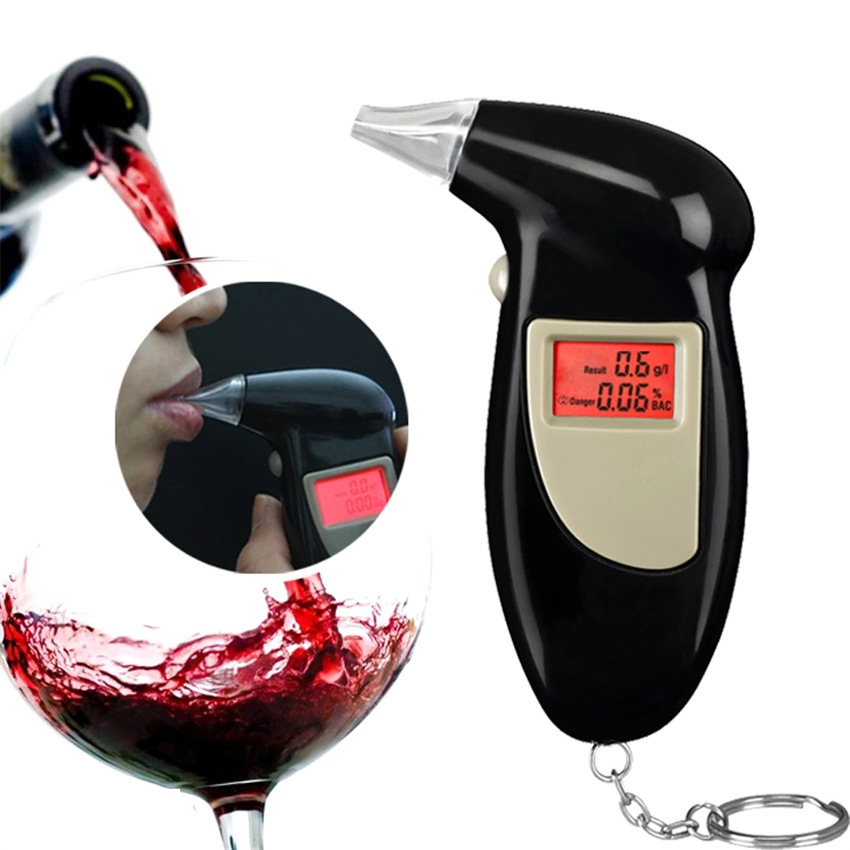 Automotive supplies portable alcohol tester with backlight cross-border blowing bird beak at68 alcohol tester