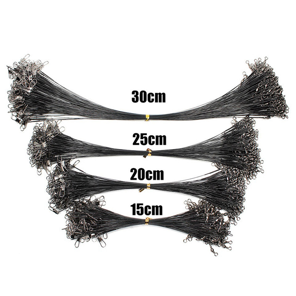 Luya anti-bite wire leader swivel pin soft steel wire front wire Luya fishing gear supplies can be divided