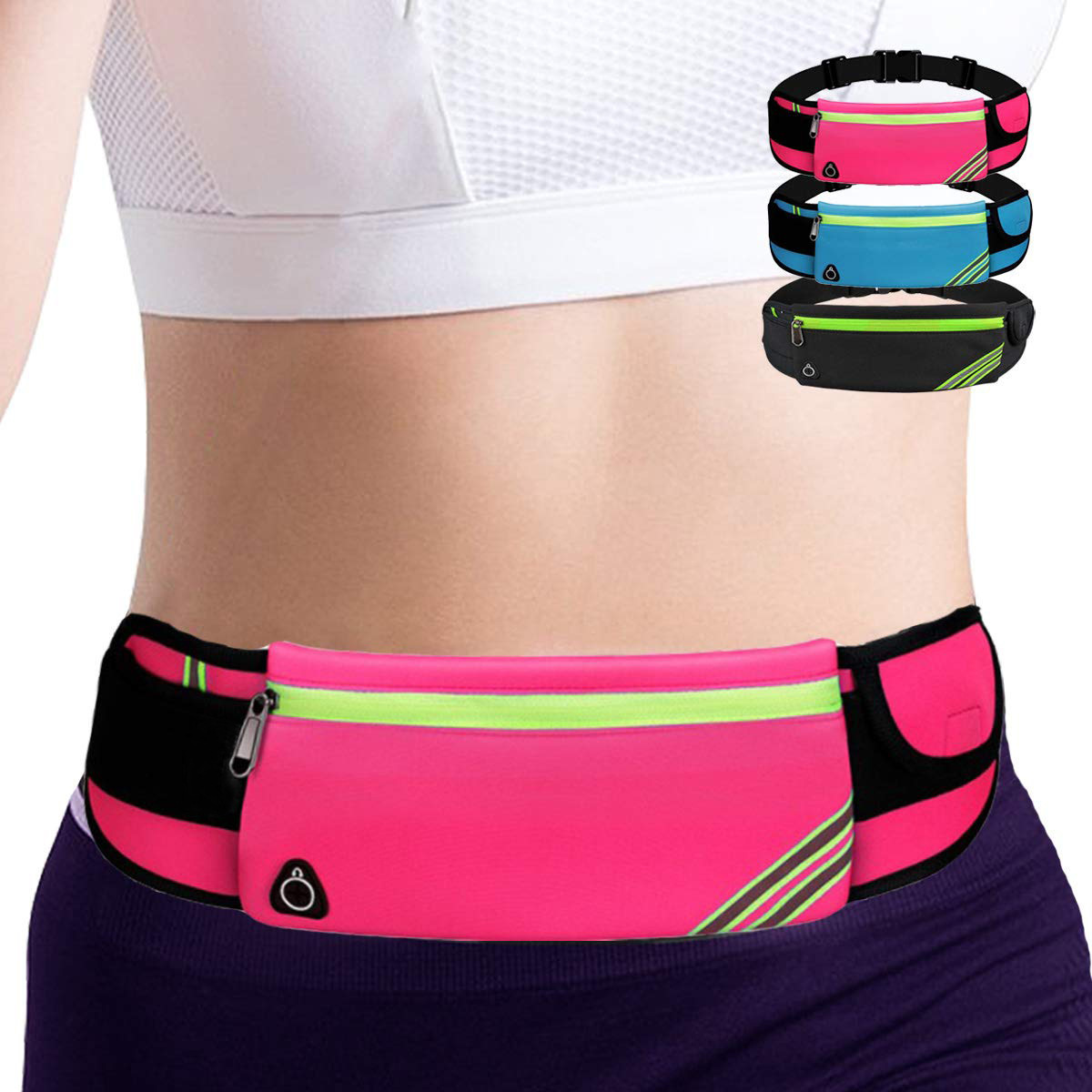 New Outdoor Fitness running waist bag multi-functional ultra-light small belt waterproof sports mobile phone storage waist bag wholesale