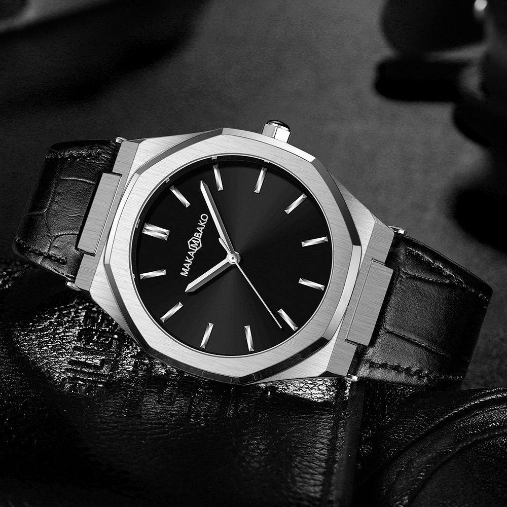 Cross-border AliExpress Japan movement octagonal men's watches European and American waterproof fashion quartz watches wholesale
