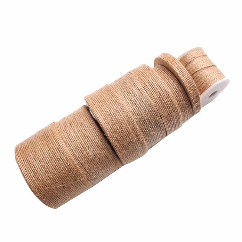 Jute webbing linen fish silk hemp rope woven webbing DIY handmade hemp rope hemp 10 meters a roll
