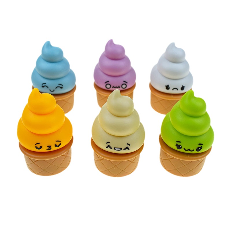 Creative food play mini will run ice cream back car twist egg novelty toy cone car