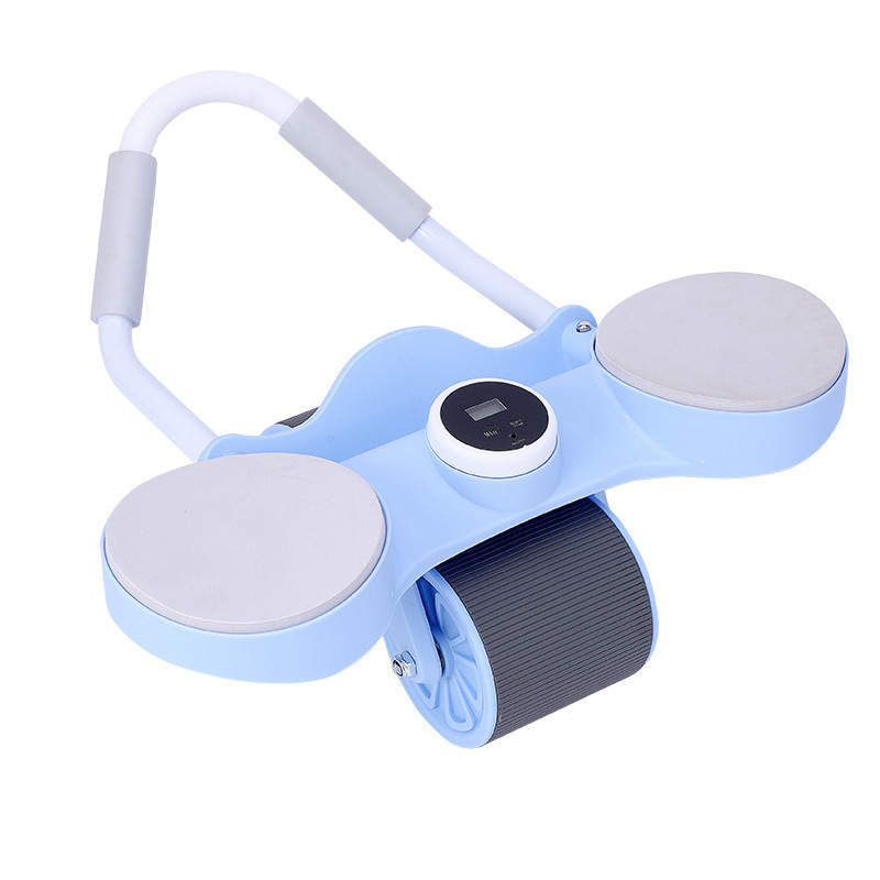 New Installation-free Abdominal Wheel Automatic Rebound Abdominal Roll Abdominal Muscle Training Artifact for Men and Women Household Roller Exercise