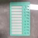 Green white card (no printing)