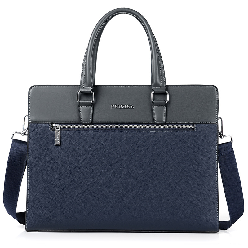 2022 New Men's Portable Casual Horizontal Computer Bag Men's Bag Business Briefcase Men's Shoulder Crossbody Backpack Trendy