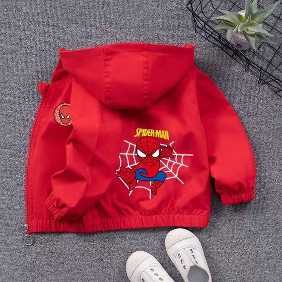 Boys' Coat 2023 Autumn New Men's Treasure Jacket Children's Zipper Shirt Short Boy's Stormtrooper Windproof
