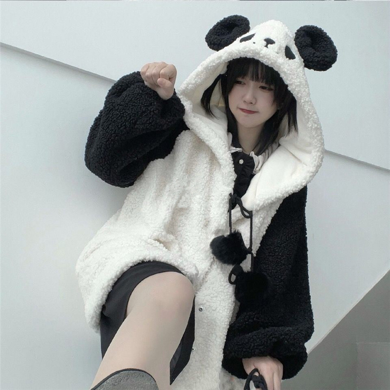 Autumn and Winter Japanese Soft Girl Lamb Fleece Coat Women's Loose All-match College Style Cute Top Cross-border Amazon Wholesale
