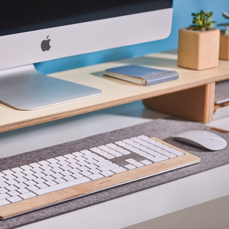 Cross-border supply of solid wood support wonderful keyboard tray wooden wrist pad support keyboard base bracket Walnut