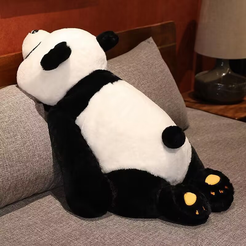 Girls sleep on pillows, giant panda dolls, hugging legs, dolls, cute soft hugging bear plush toys