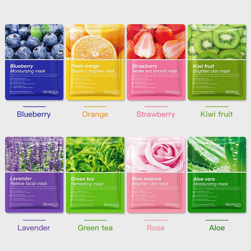 Full English BIOAQUA plant fruit Facial mask moisturizing plant mask cross-border foreign trade wholesale