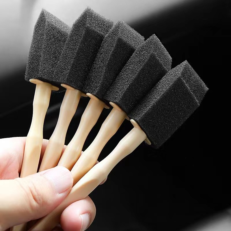 Car air conditioner air outlet cleaning brush interior cleaning tool dust removal sponge gap brush grille sponge brush