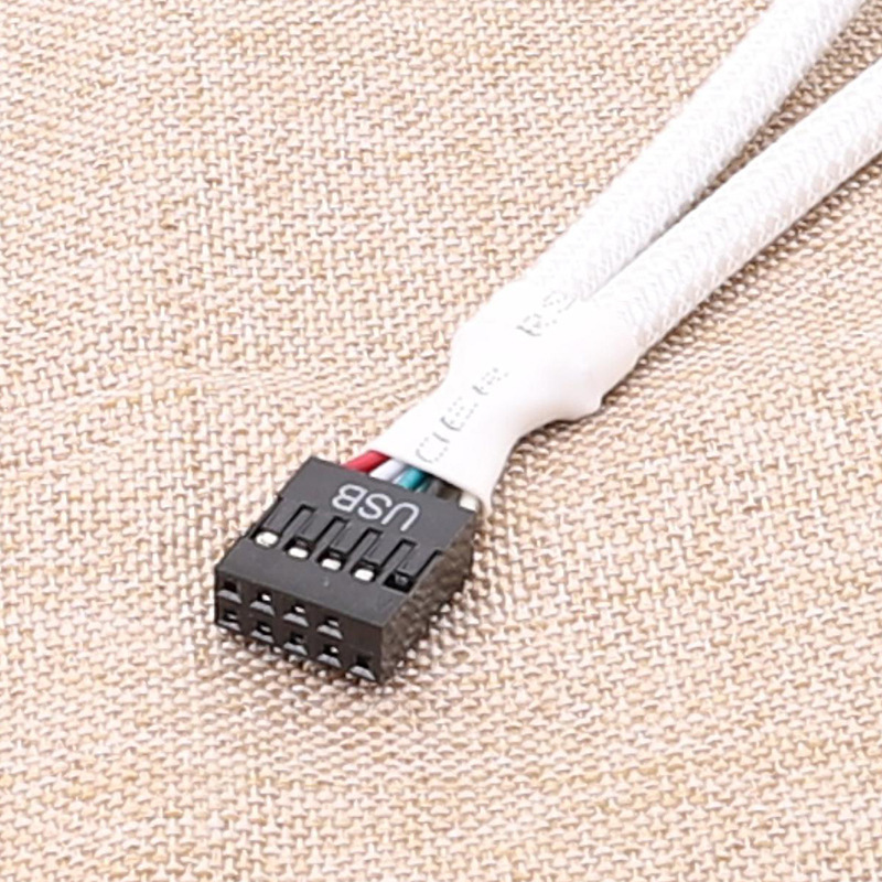 ブラックホワイト 9pin からデュアル 9pin USB 2.0 シールドケーブルマザーボードからデュアル 1 2 USB スプリッタデジタルコンピュータケーブル|undefined