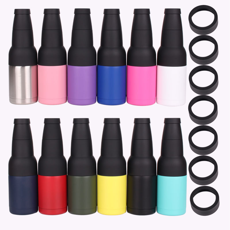 New 3-in-1 stainless steel double-layer vacuum Coke can beer bottle insulation cold tank cooler with bottle opener