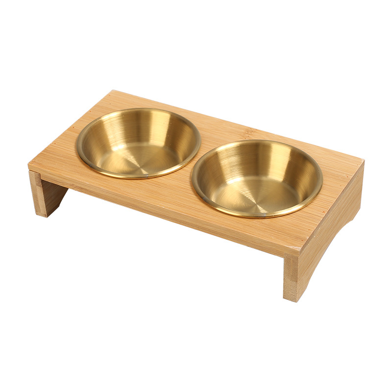 304 Stainless Steel Seasoning Dish Golden Commercial Dip Dish Korean-style Split Dish with Wooden Tray Creative Hot Pot Barbecue Dish