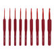 Factory alumina crochet set handmade diy weaving tool for beginners home Hook sweater non-slip Red Hook needle