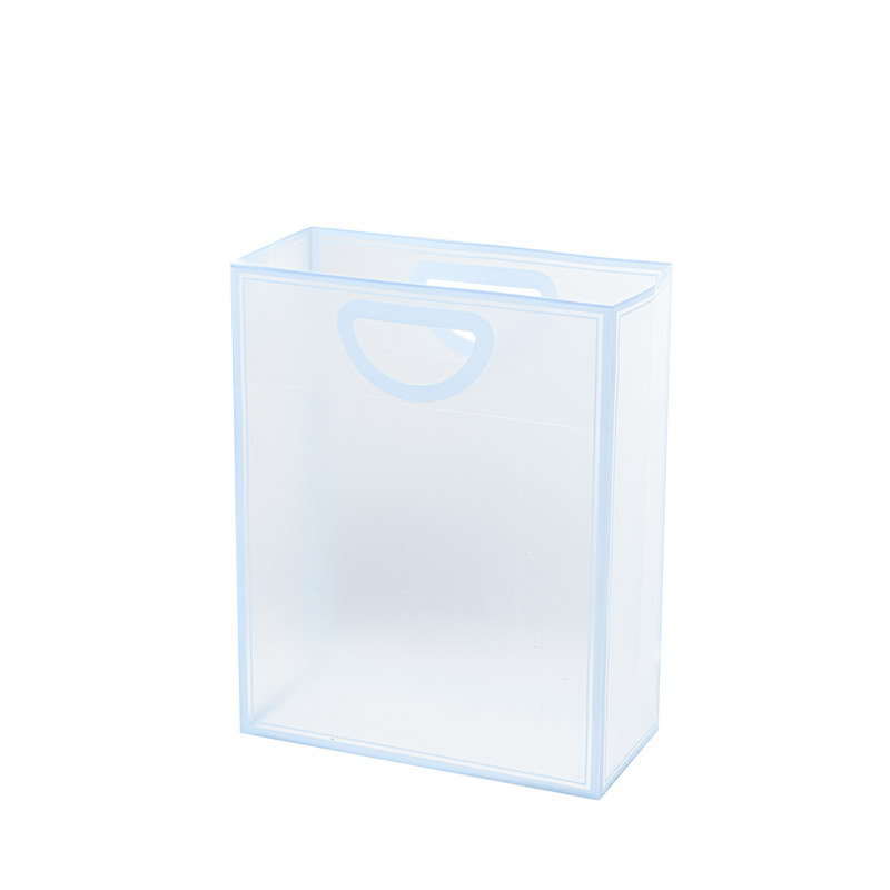 Pp Internet Celebrity Frosted Hole Digging Hand-in-Hand Transparent Bag pvc Gift Bag Wedding Candy Hand Gift Packaging Bag