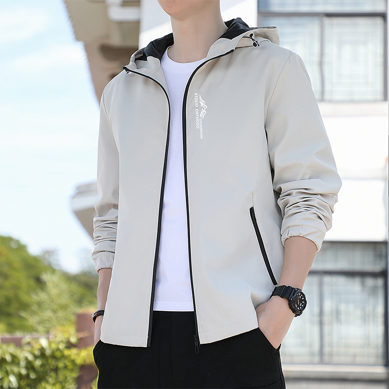 Spring and Autumn Thin Outdoor Sports Waterproof Windproof Jacket Large Size Men's Rush Clothes Couple's Top Jacket for Men