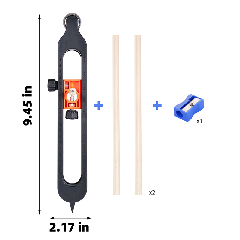 Multi-function Oval Contour shaper Woodworking measuring gauge Contour gauge Contour irregular Radian ruler