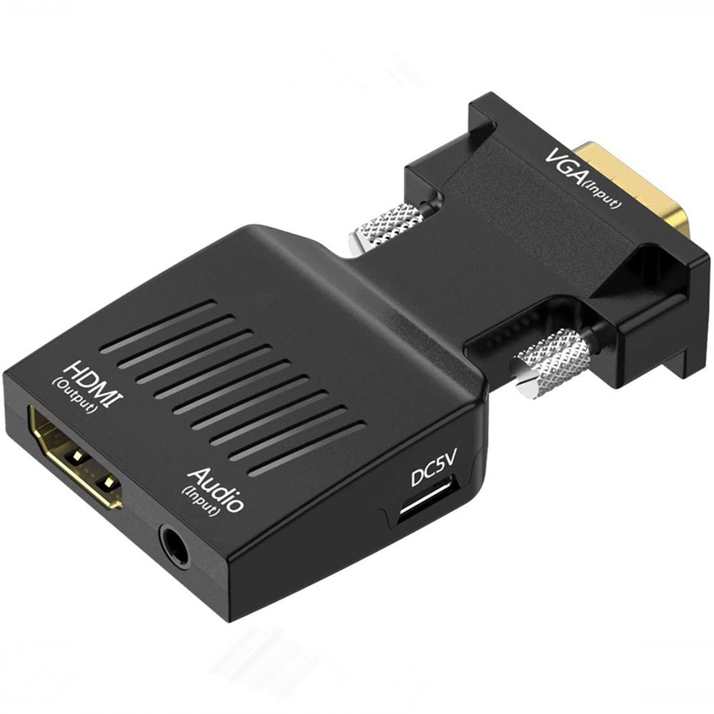 VGA to HDMI converter with audio notebook HD video TV host vga to hdmi converter
