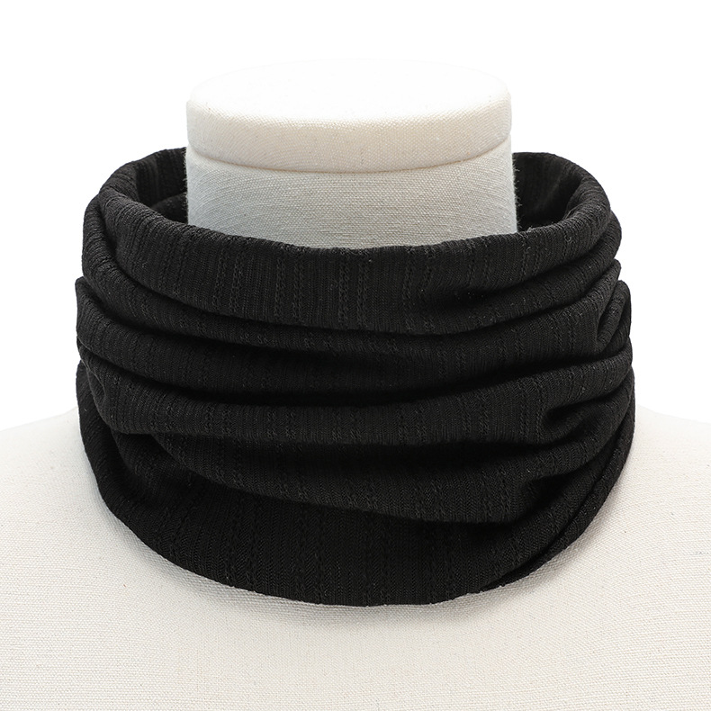 Spring and Autumn New Solid Color Scarf Outdoor Men's and Women's Breathable Pullover Collar Foldable Thin Air Conditioning Collar