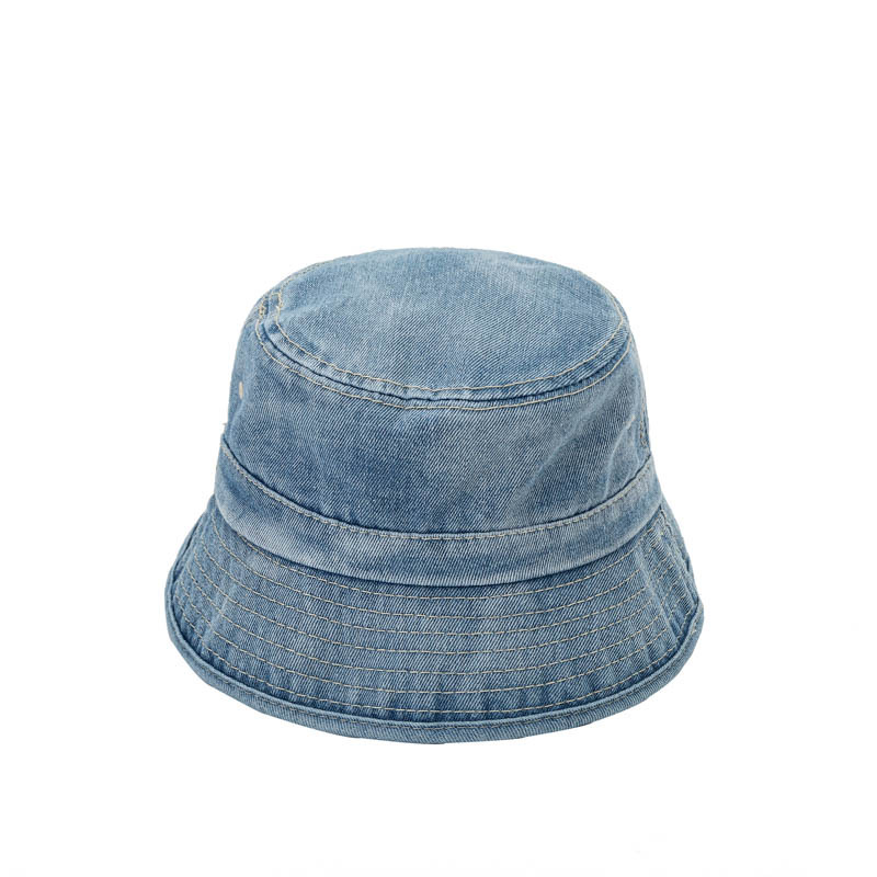 Hat Women's 2021 New Vintage Denim Fisherman Hat Men's Japanese Pure Cotton Sun Hat Sunscreen Hat Basin Hat Spot
