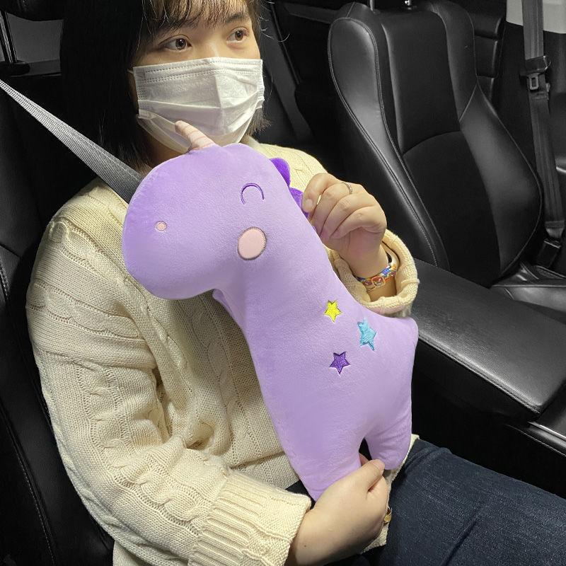 Car safety belt shoulder pad pillow dual-purpose children's cute pillow baby car sleeping pillow shoulder pad