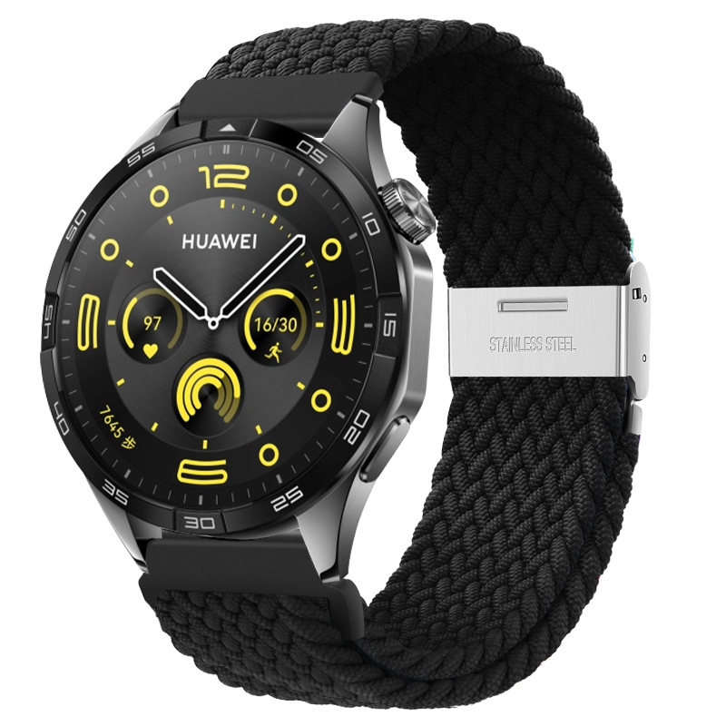 For Huawei Watch Strap Gt4/Buds Nylon Braided Metal Buckle Loop 20mm22mm Universal Watch Strap