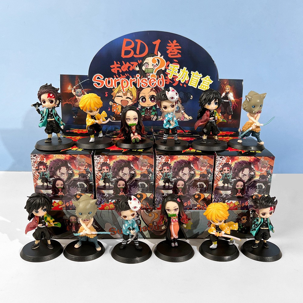 Cartoon animation ghost blade hand-made blind box wholesale student small gifts animation ornaments blind box toys cross-border