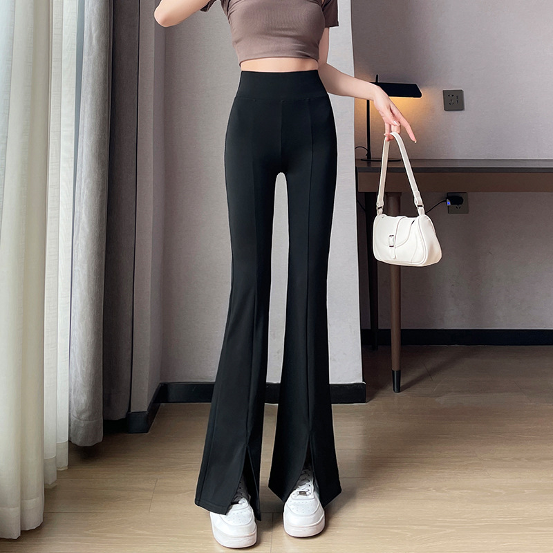Women's Spring and Autumn New Slimming Floor-mopping Flared Pants Ankle-length Pants Summer Thin Suit Pants for Small Men