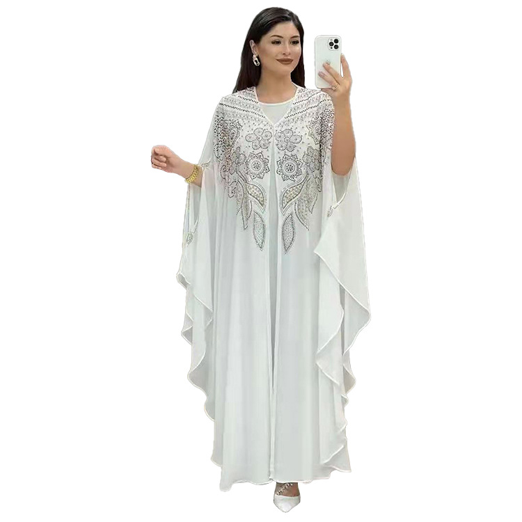 Amazon Muslim robe plus size women's clothing European and American cross-border women's long dress new gown clothes 8631