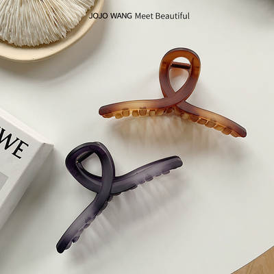 [Factory Direct Batch] New Large Hairpin Fog Surface Frosted Texture Large Grab Clip Simple Hair Grab Hair Accessories Girl Hair Accessories