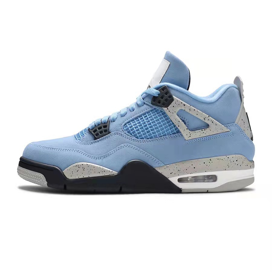 Putian shoe factory aj4 white black electric mother yellow midnight blue Red Yellow Mandarin duck Oreo Qiao 4 men's and women's sports basketball shoes