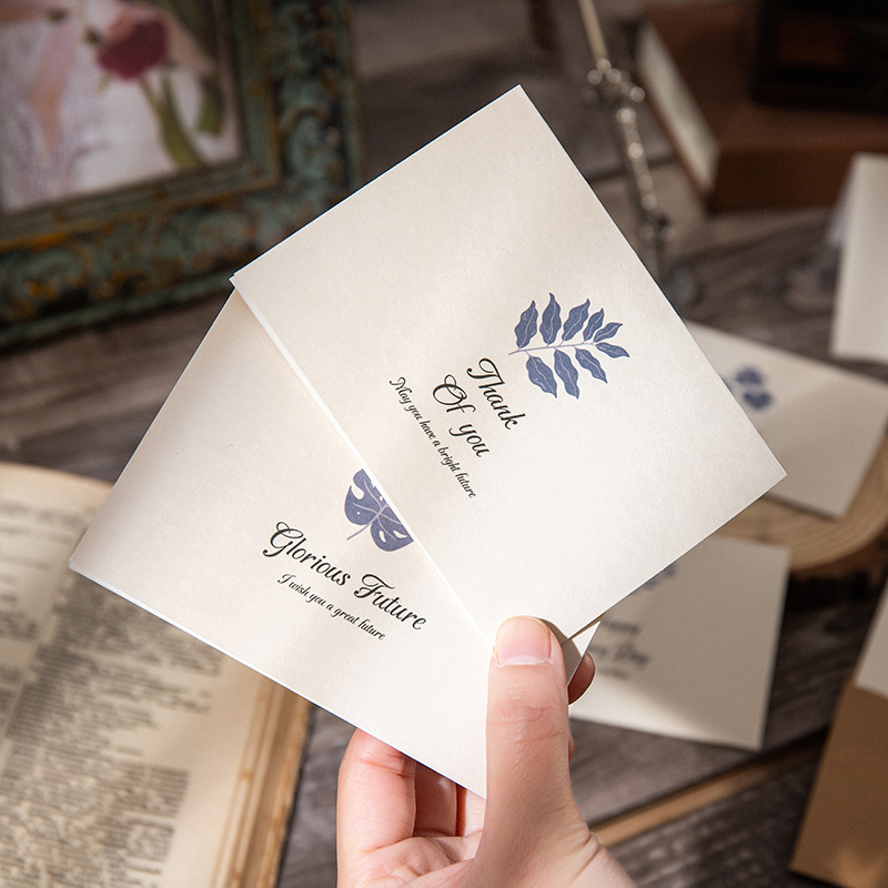 Amazon Teacher's Day Greeting Card Lover Thanksgiving Blessing Card Simple Small Card Mother's Day Business Message Card Wholesale