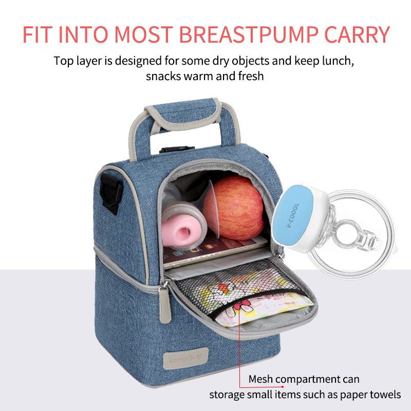 V-Coool back milk bag mother and baby blue ice milk storage bag double shoulder mummy ice bag spectra Amazon hot