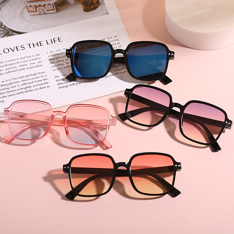 Square Ocean Pieces Children's Sunglasses Men and Women Children Sunshade Sunscreen Sunglasses Personalized Baby Glasses Decoration Outdoor