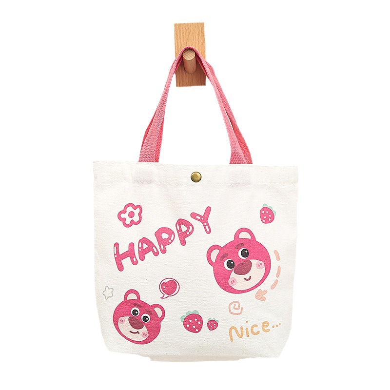 Canvas bag ins wind hand gift student children small handbag wholesale bag female hand gift set 2024 dragon year