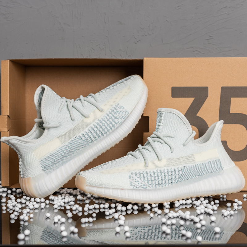 Coconut 350 popcorn shoes breathable men's casual shoes foreign trade sports shoes running men's shoes high version Putian shoes