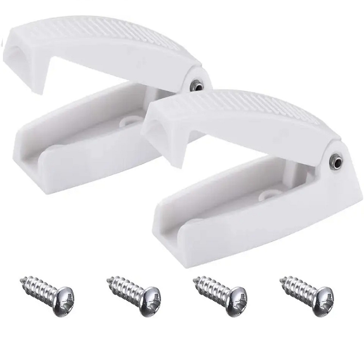 Luggage door buckle White RV door stopper bracket RV camping trailer RV storage lock hook compartment lock