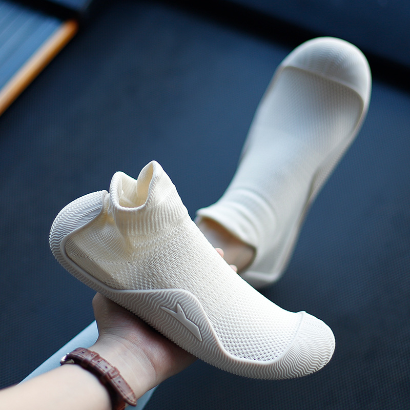Goren Shark 3D Breathable Shoes Indoor Fitness Shoes Couple Non-slip Soft Bottom Rope Skipping Jumping Running Shoes Women's Yoga Training