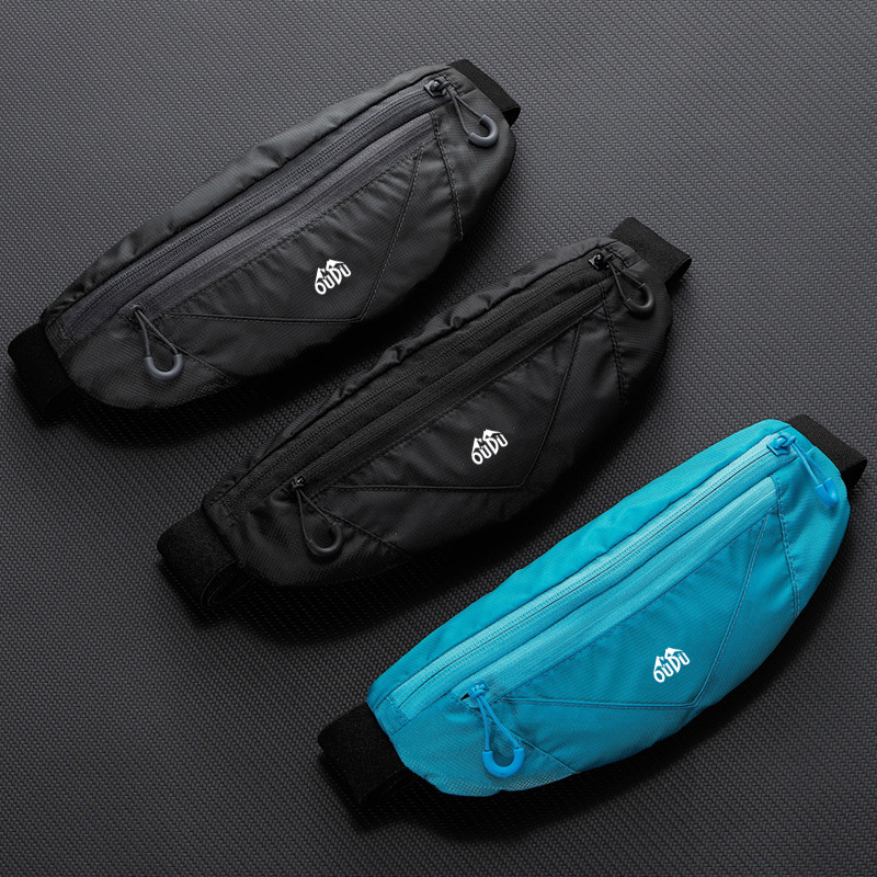 Sports mobile phone waist bag men's and women's invisible waist bag ultra-thin waterproof waist bag 7 inch mobile phone bag mini new waist bag