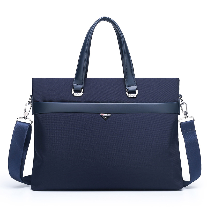 Wholesale new men's bags Oxford cloth handbags horizontal briefcase business bag men's waterproof oblique briefcase
