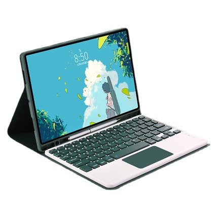 Applicable to Samsung A9Plus with Pen slot protective cover S9FE split Bluetooth touch keyboard X810 colorful backlight