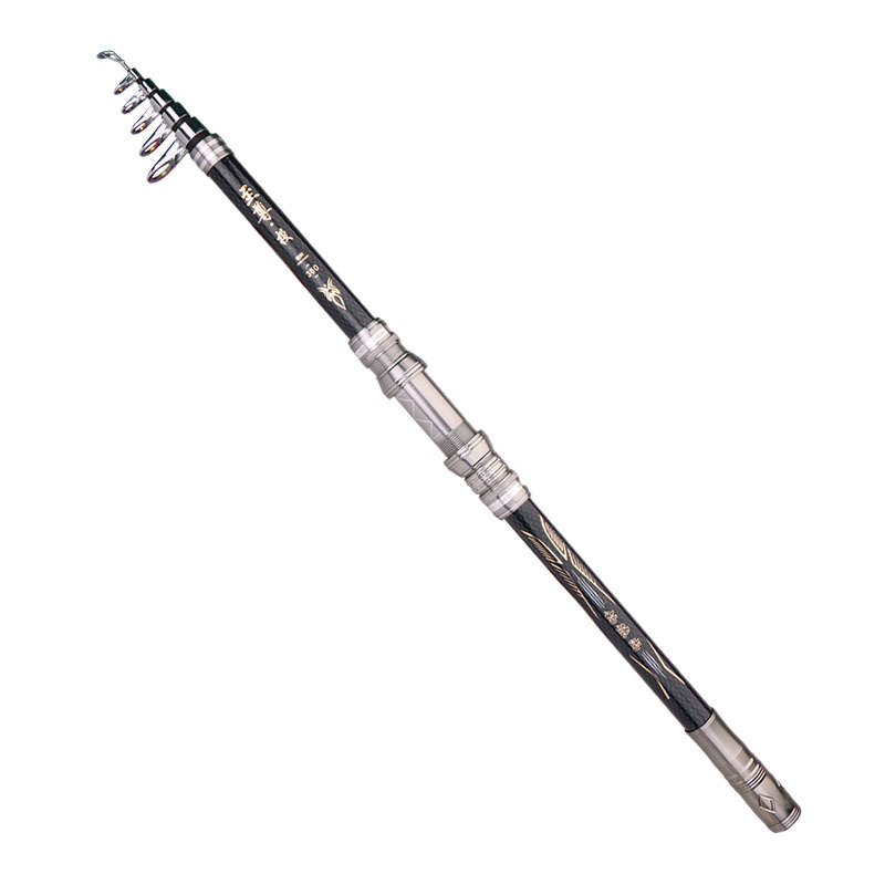 Super hard sea Rod long-range fishing rod throwing Rod 2.1-4.5 m mobile metal wheel seat fishing gear
