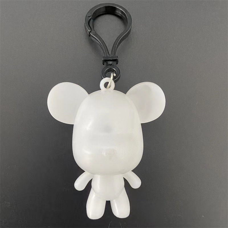Net red fluid bear diy white embryo stall supply pigment painting stick drill manual fluid wholesale
