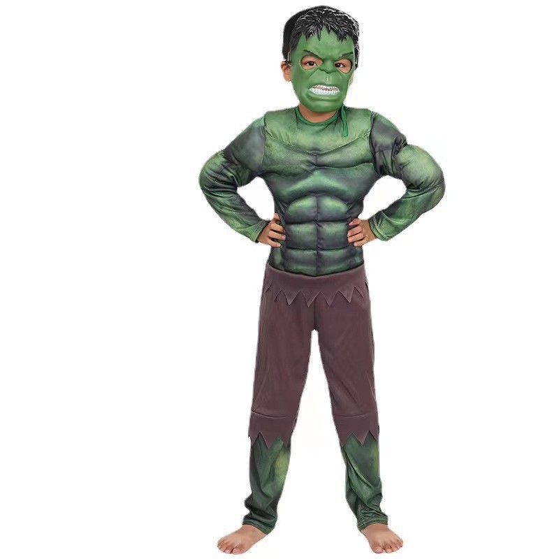 Halloween children Hulk muscle costume Hulk League of Legends performance stage dress up Hulk role
