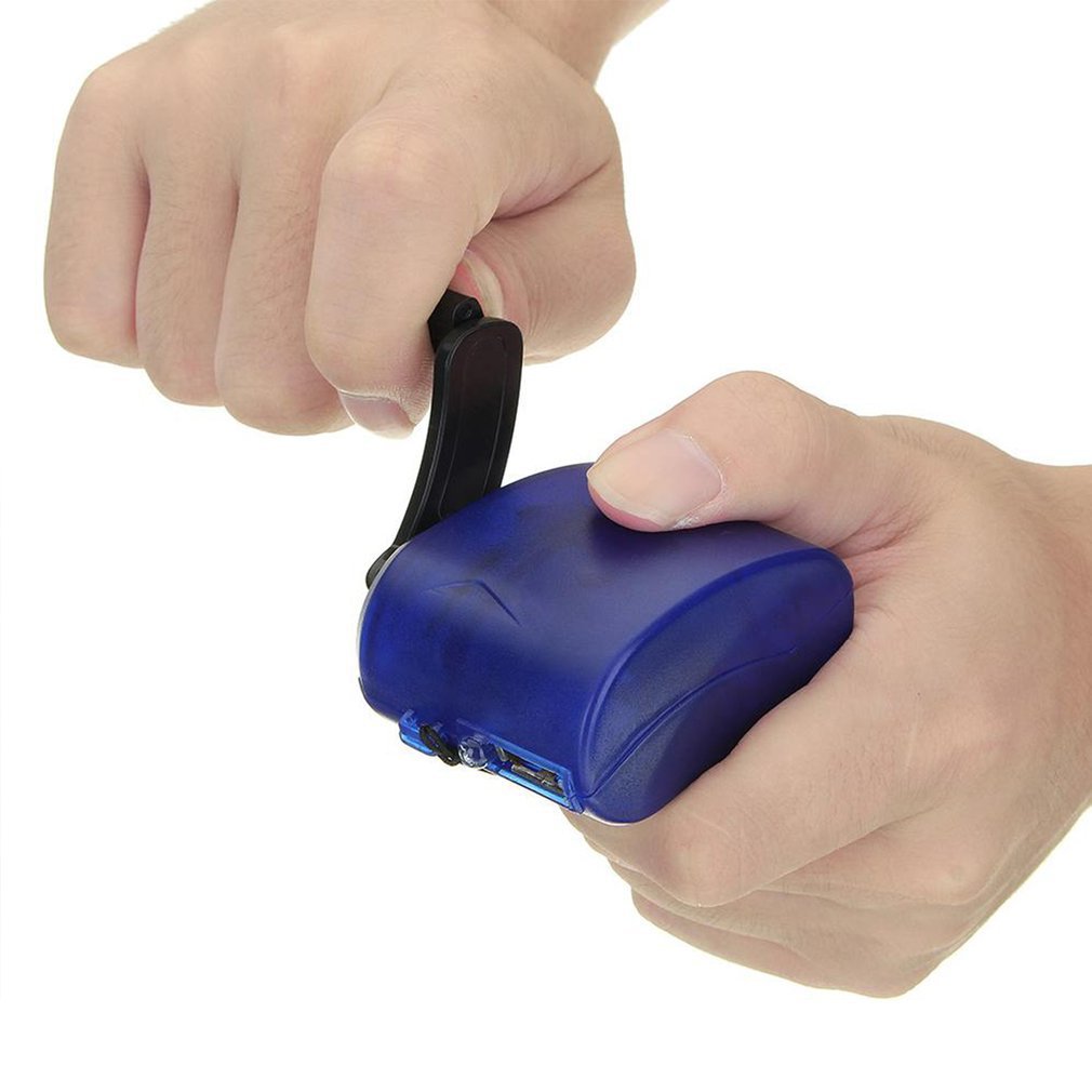 Outdoor emergency charger hand-cranked charger USB interface hand-cranked charger portable outdoor charging