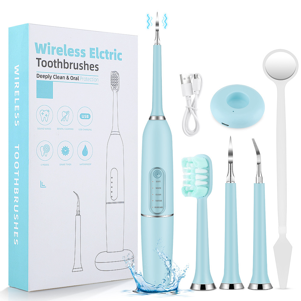 Cross-Border 5-gear touch calculus remover household electric tooth cleaner tooth cleaner tooth cleaner tooth cleaner tooth cleaner